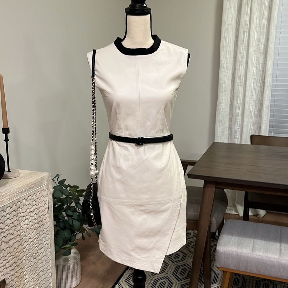 TRINA TURK LEATHER DRESS NWT